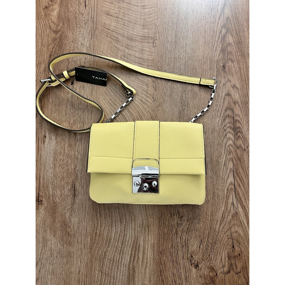 NWT Tahari Yellow Crossbody Purse‎
